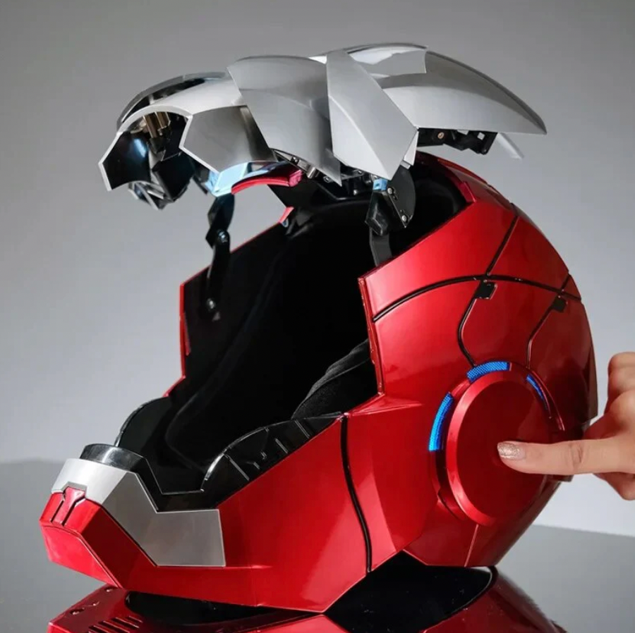 Iron Man MK5 Electric Helmet - Red & Silver