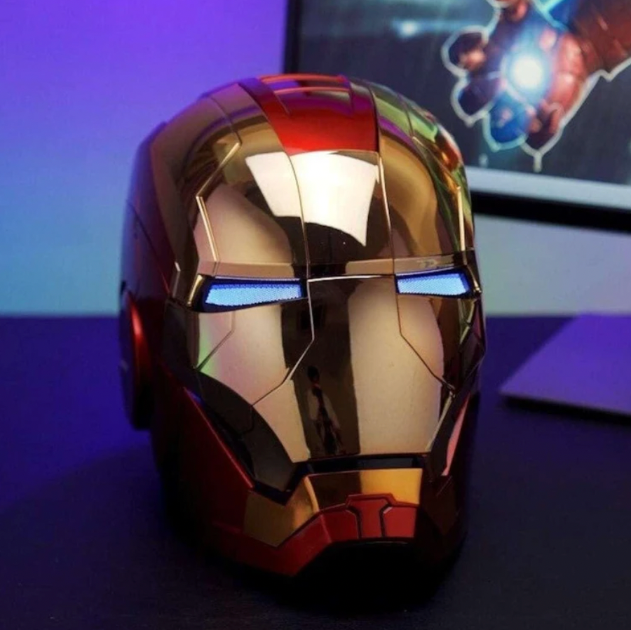 Iron Man MK5 Electric Helmet – Red & Gold