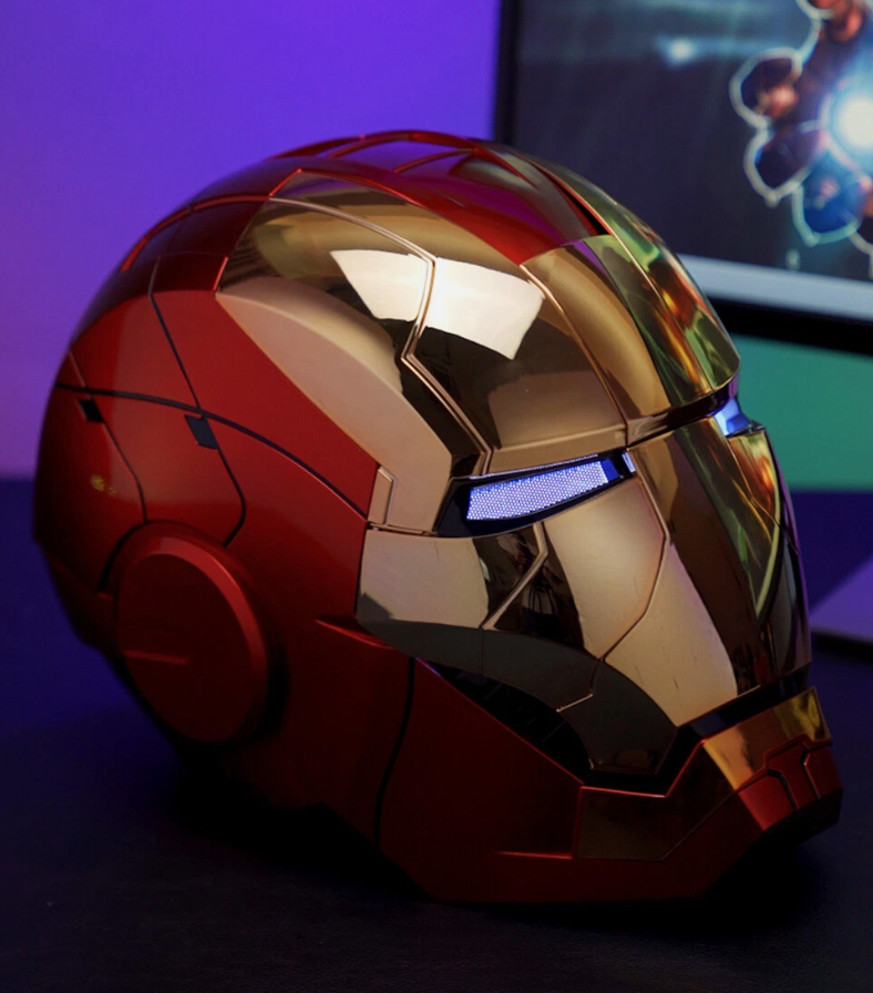 Iron Man MK5 Electric Helmet – Red & Gold